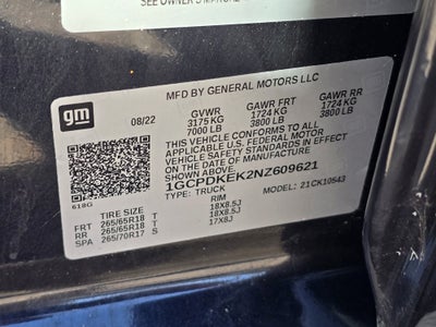 2022 Chevrolet Silverado 1500 LT (2FL)