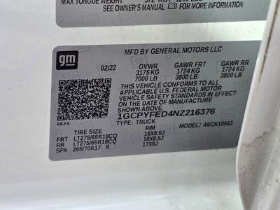 2022 Chevrolet Silverado 1500 LTD LT Trail Boss