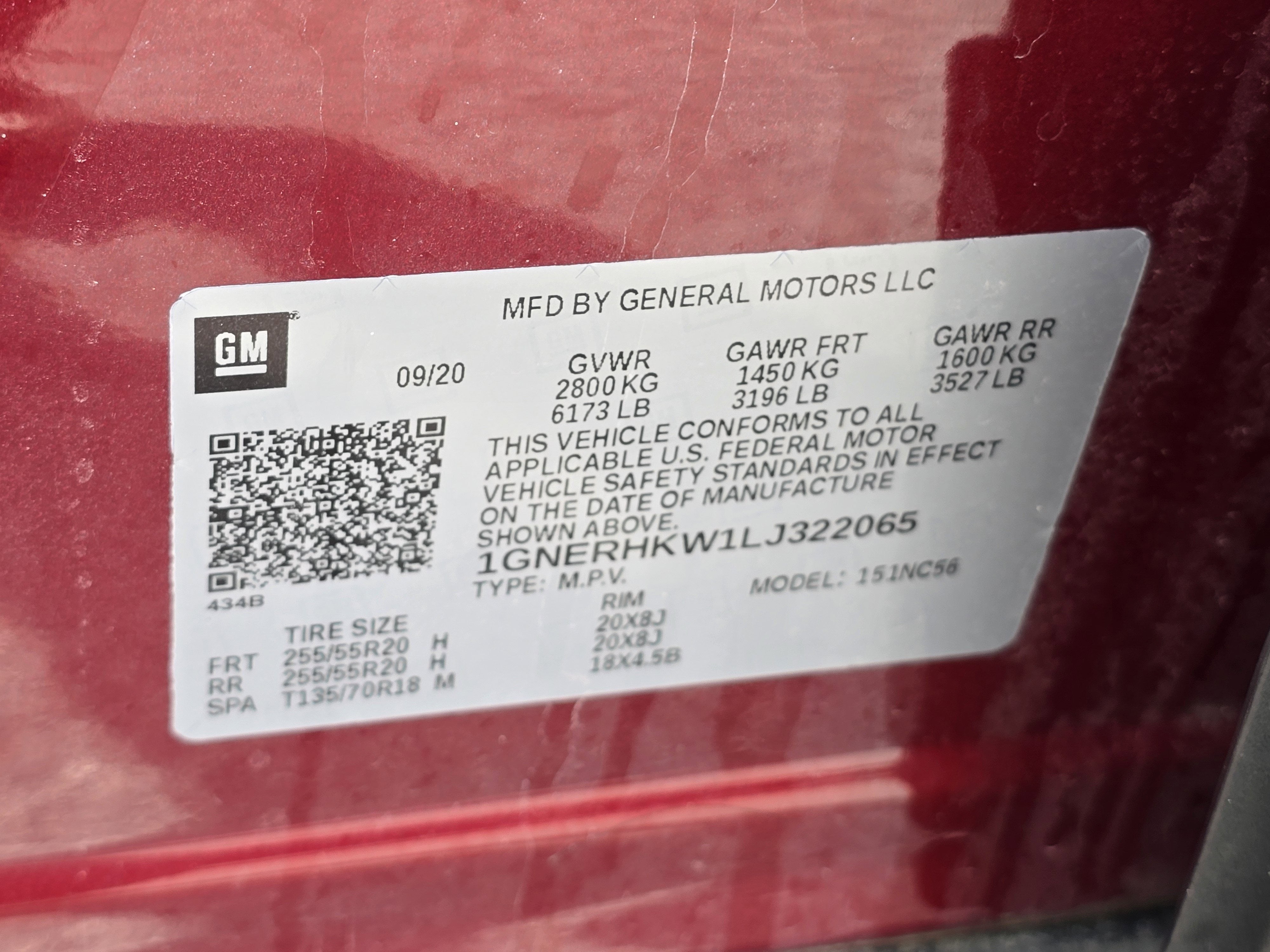 2020 Chevrolet Traverse LT Leather