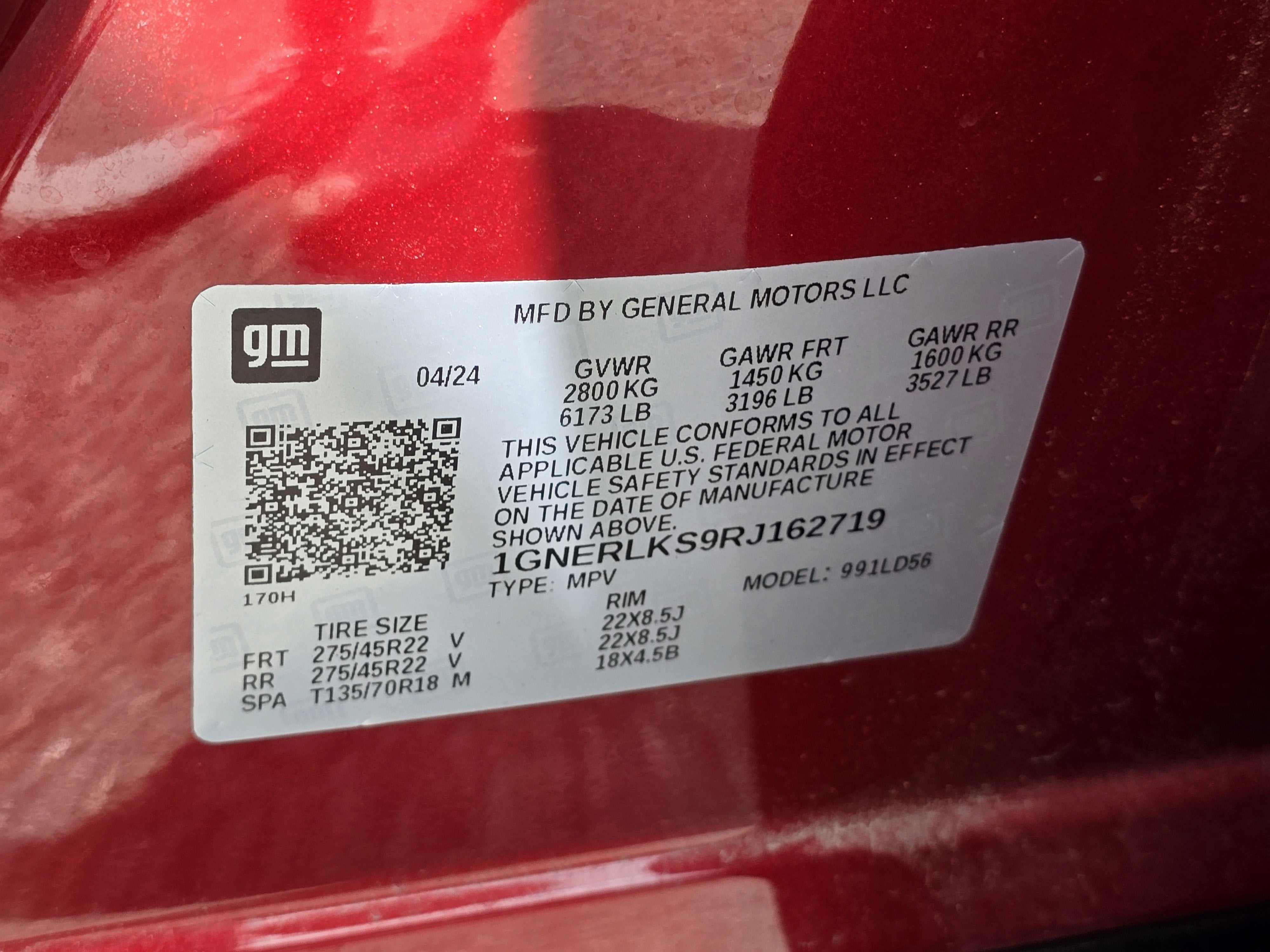 2024 Chevrolet Traverse RS