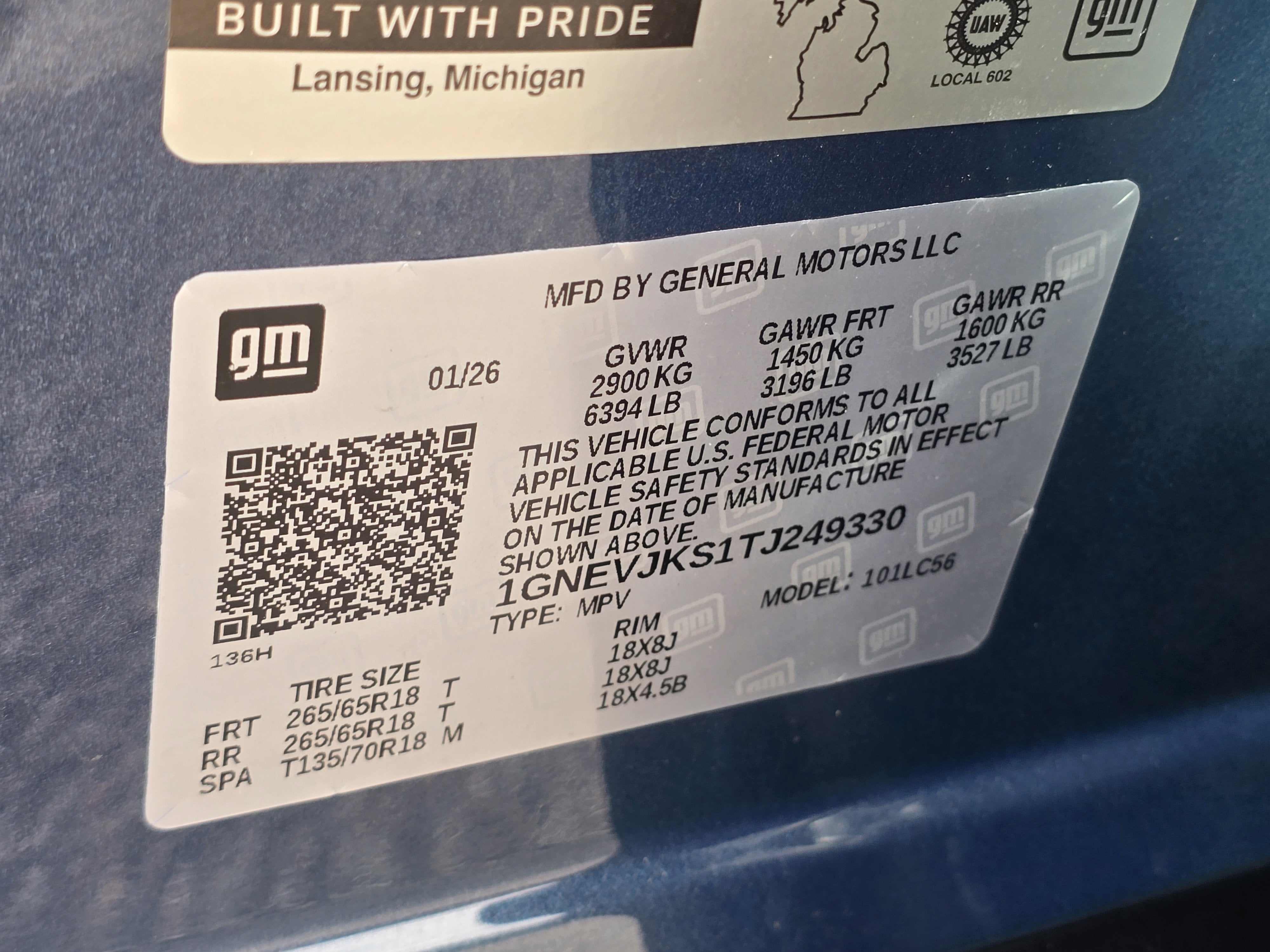 2026 Chevrolet Traverse Z71