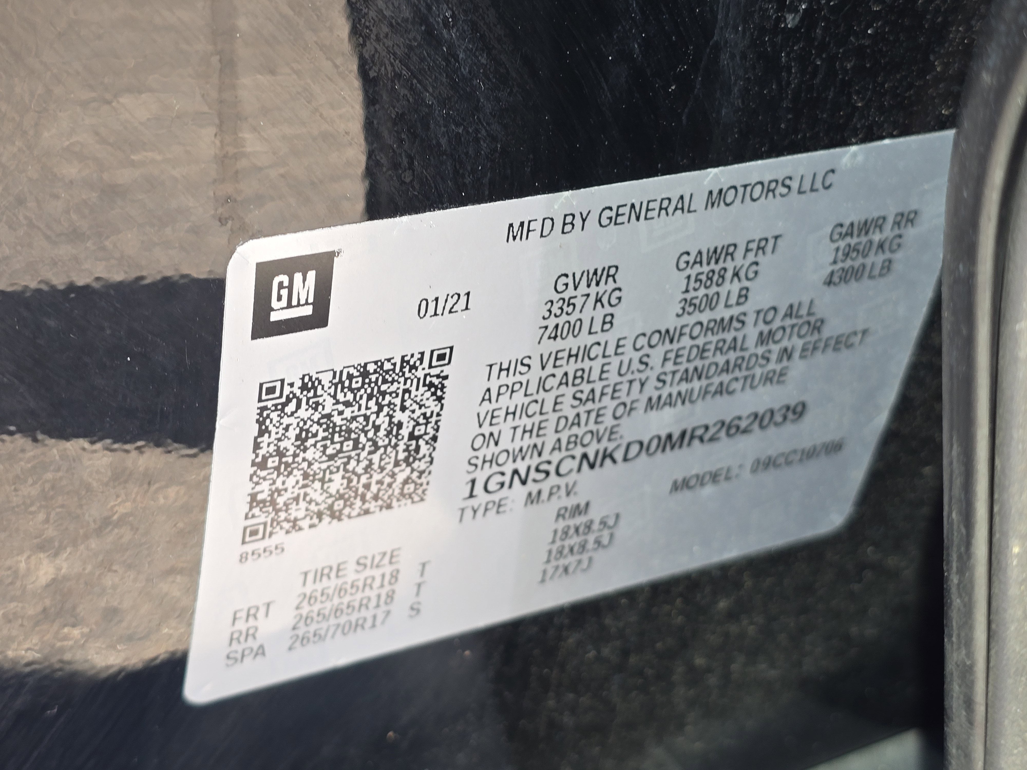 2021 Chevrolet Tahoe LT