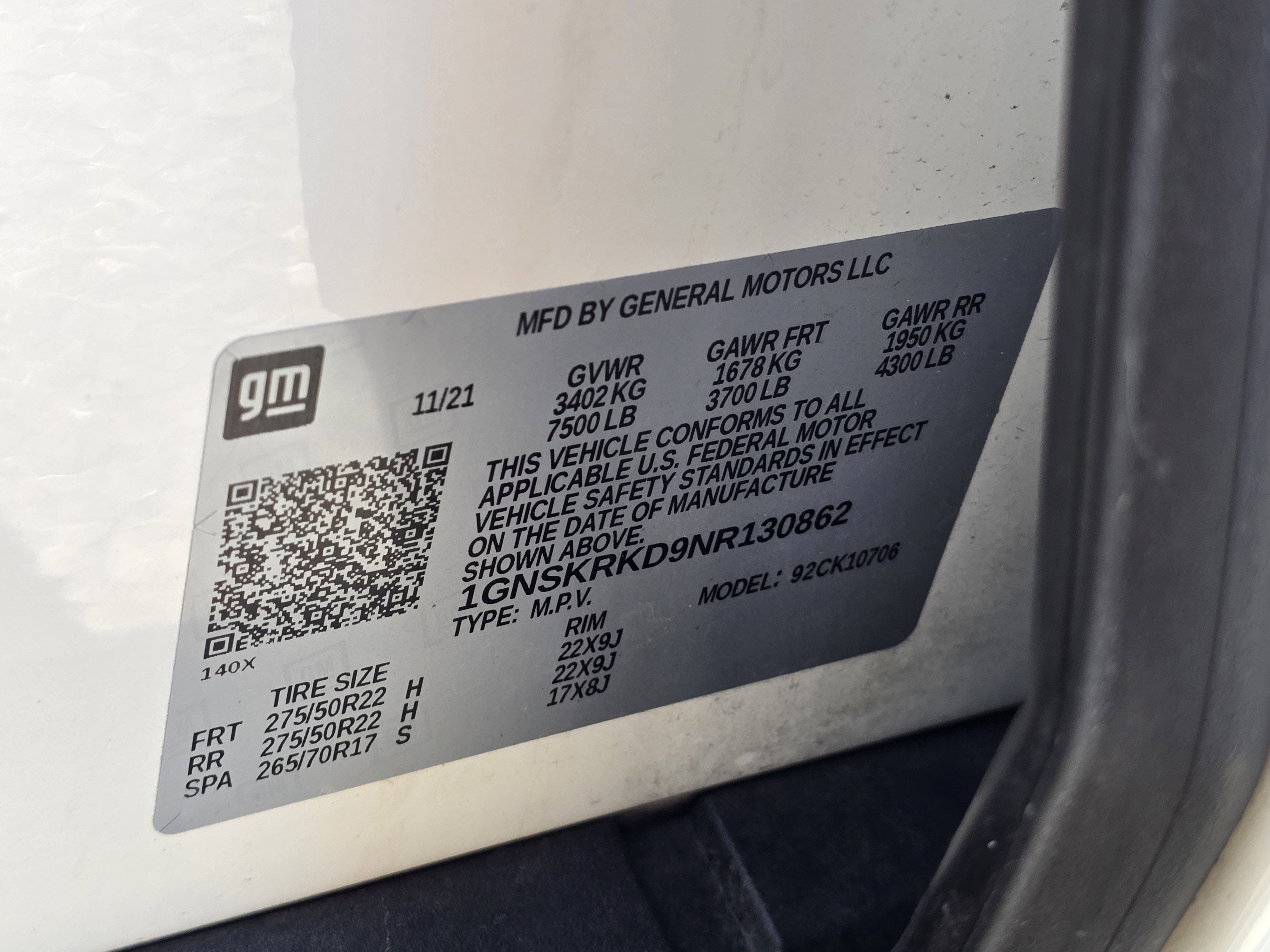 2022 Chevrolet Tahoe RST