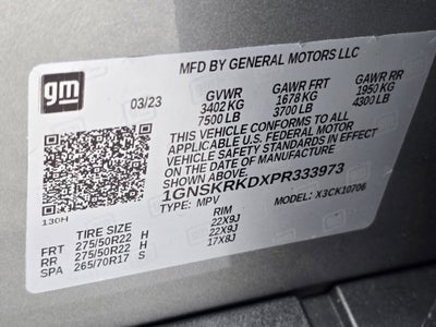 2023 Chevrolet Tahoe RST