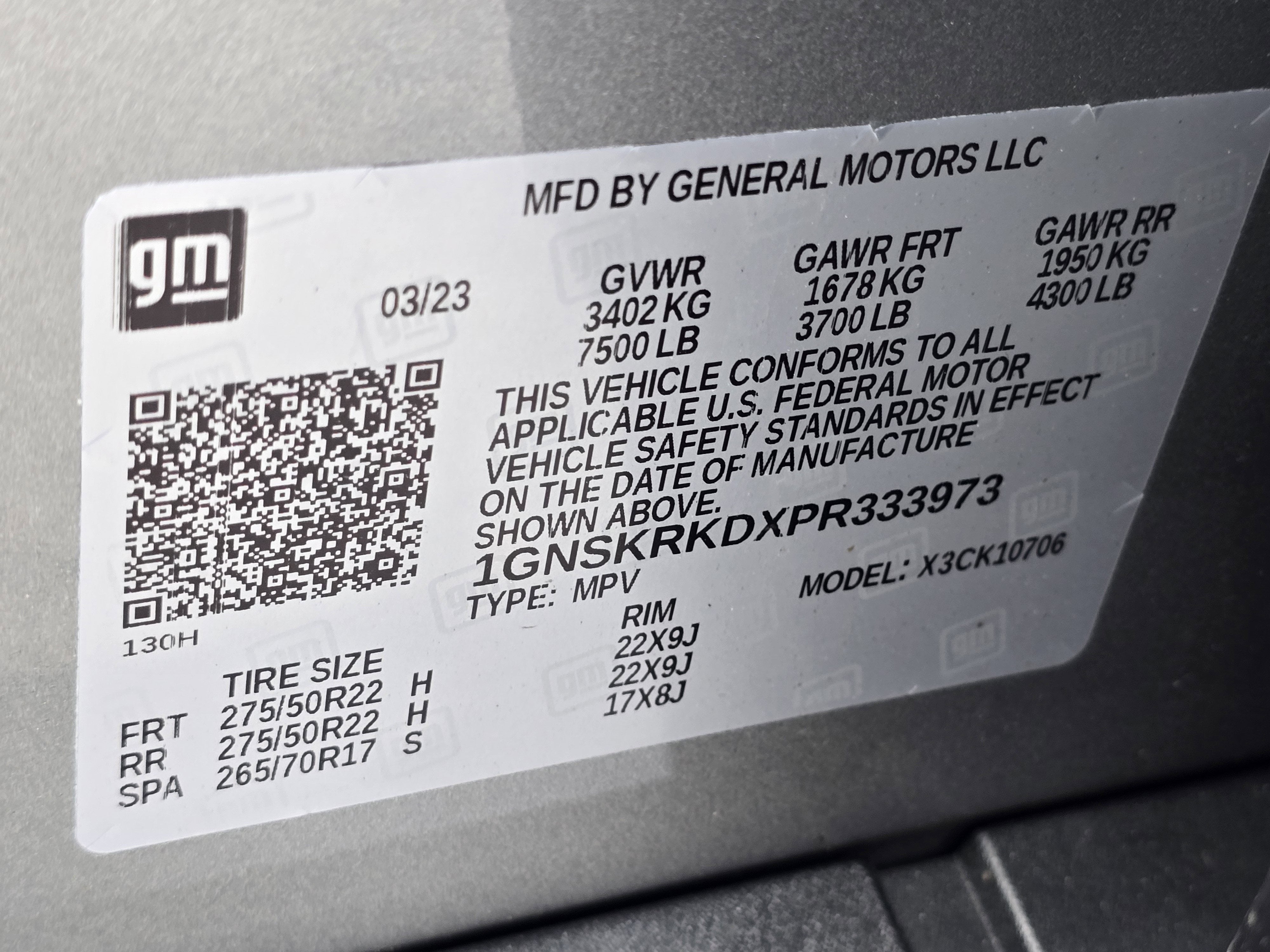 2023 Chevrolet Tahoe RST