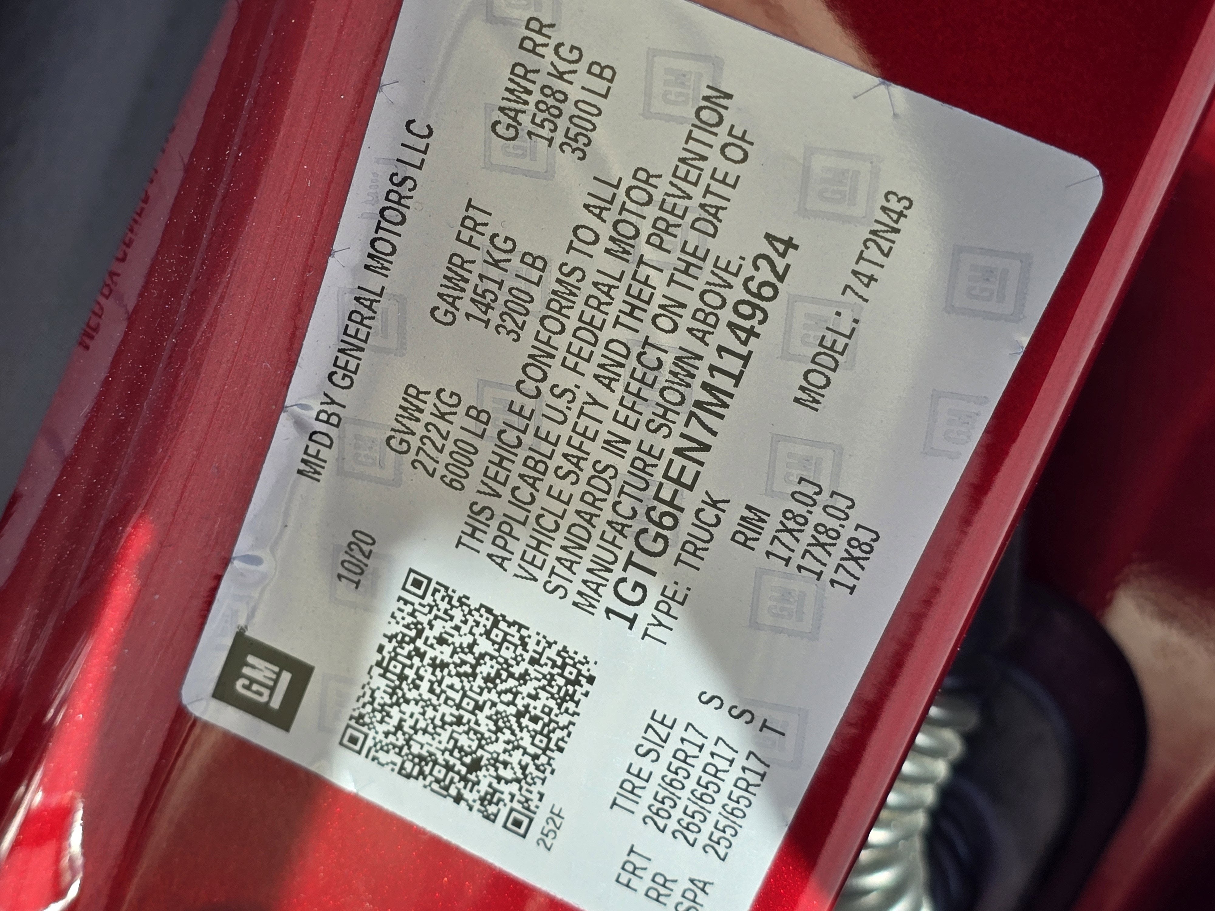 2021 GMC Canyon AT4 - Cloth