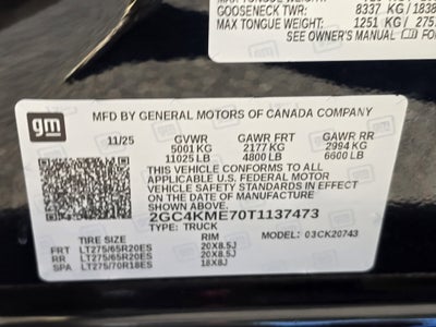 2026 Chevrolet Silverado 2500 HD Custom