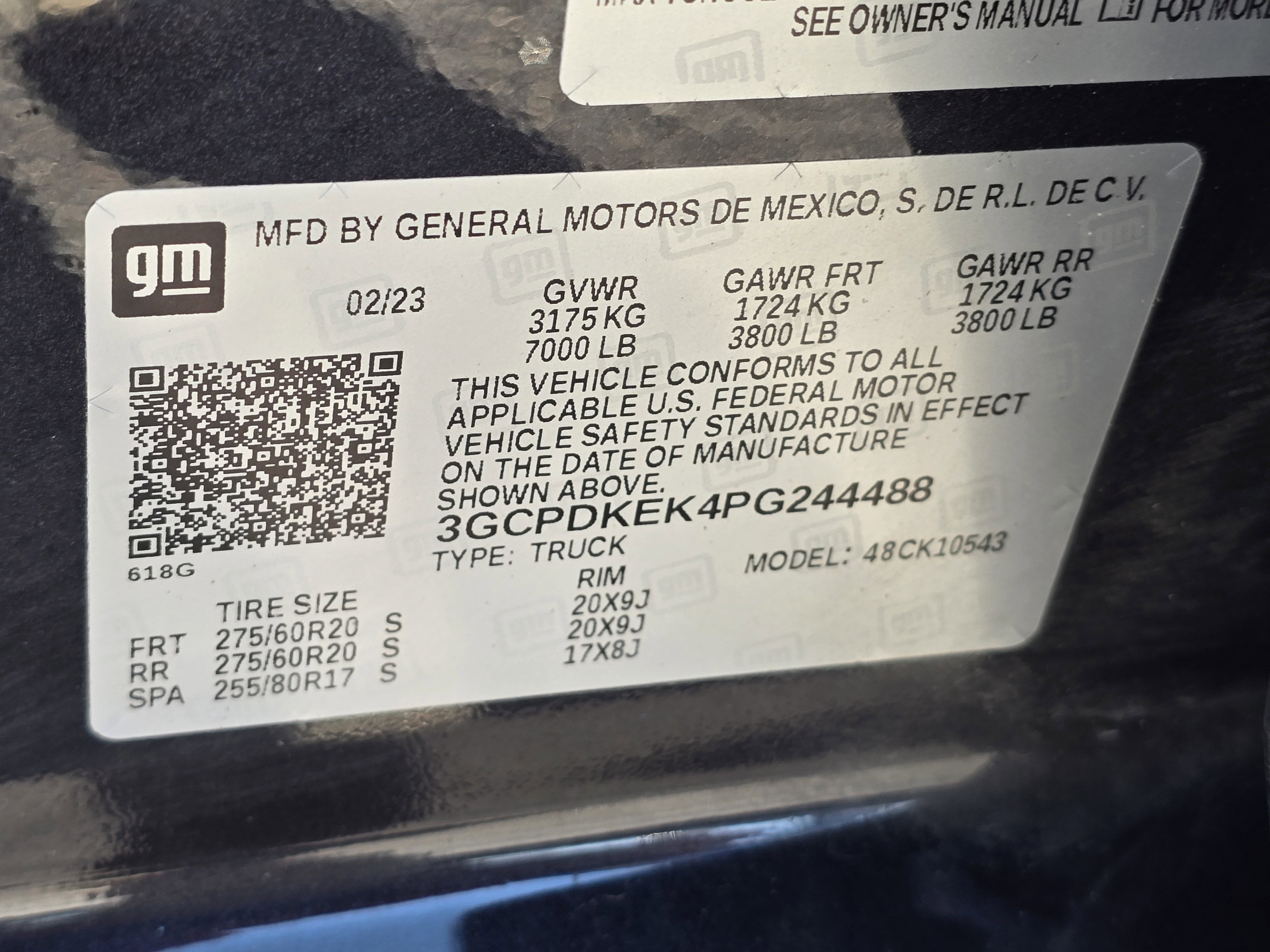 2023 Chevrolet Silverado 1500 LT (2FL)