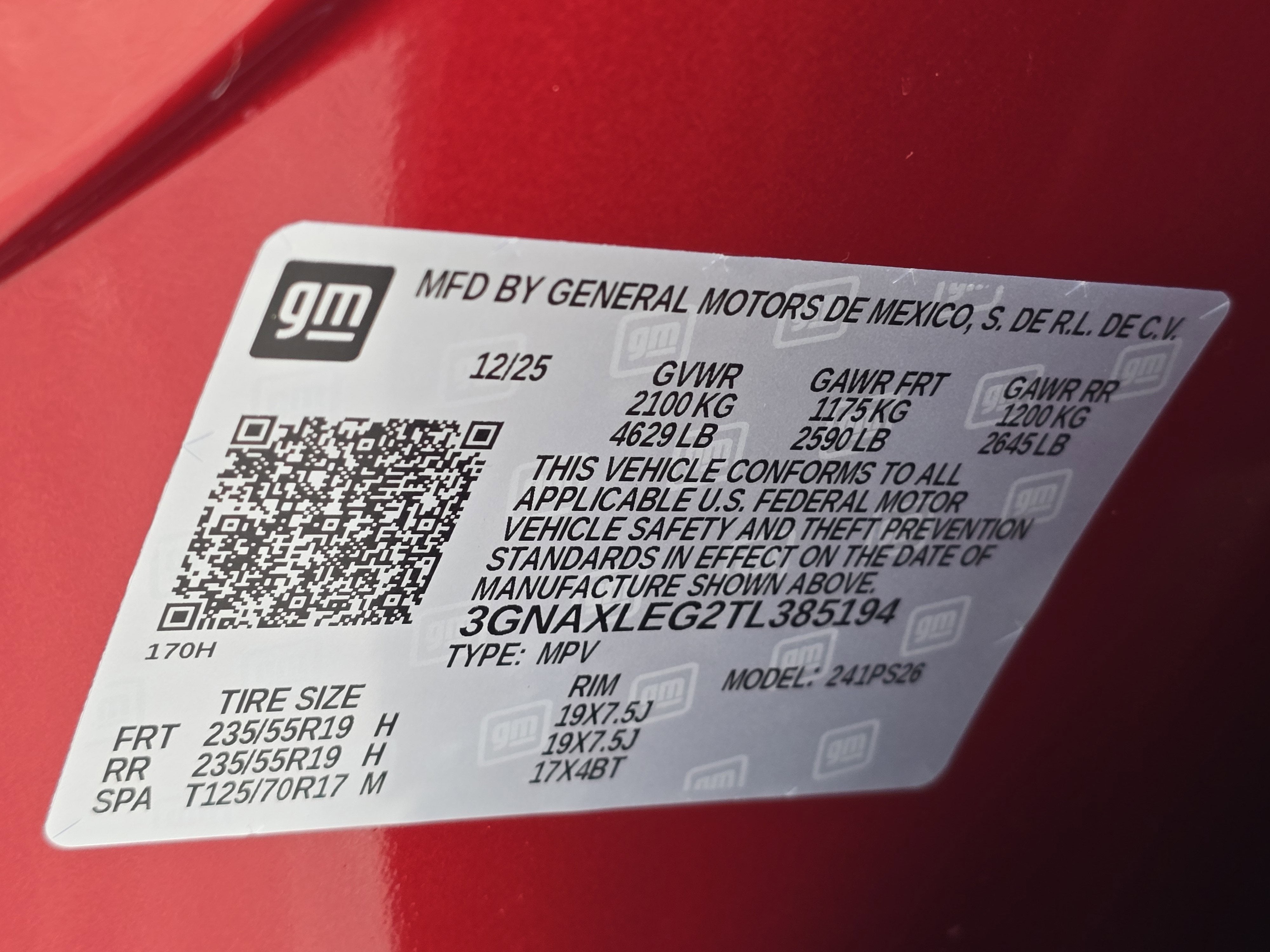 2026 Chevrolet Equinox RS