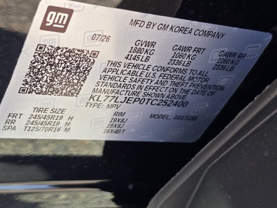 2026 Chevrolet Trax 2RS