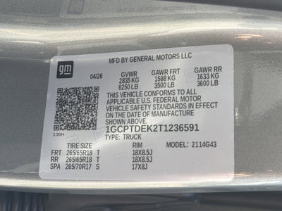 2026 Chevrolet Colorado Z71