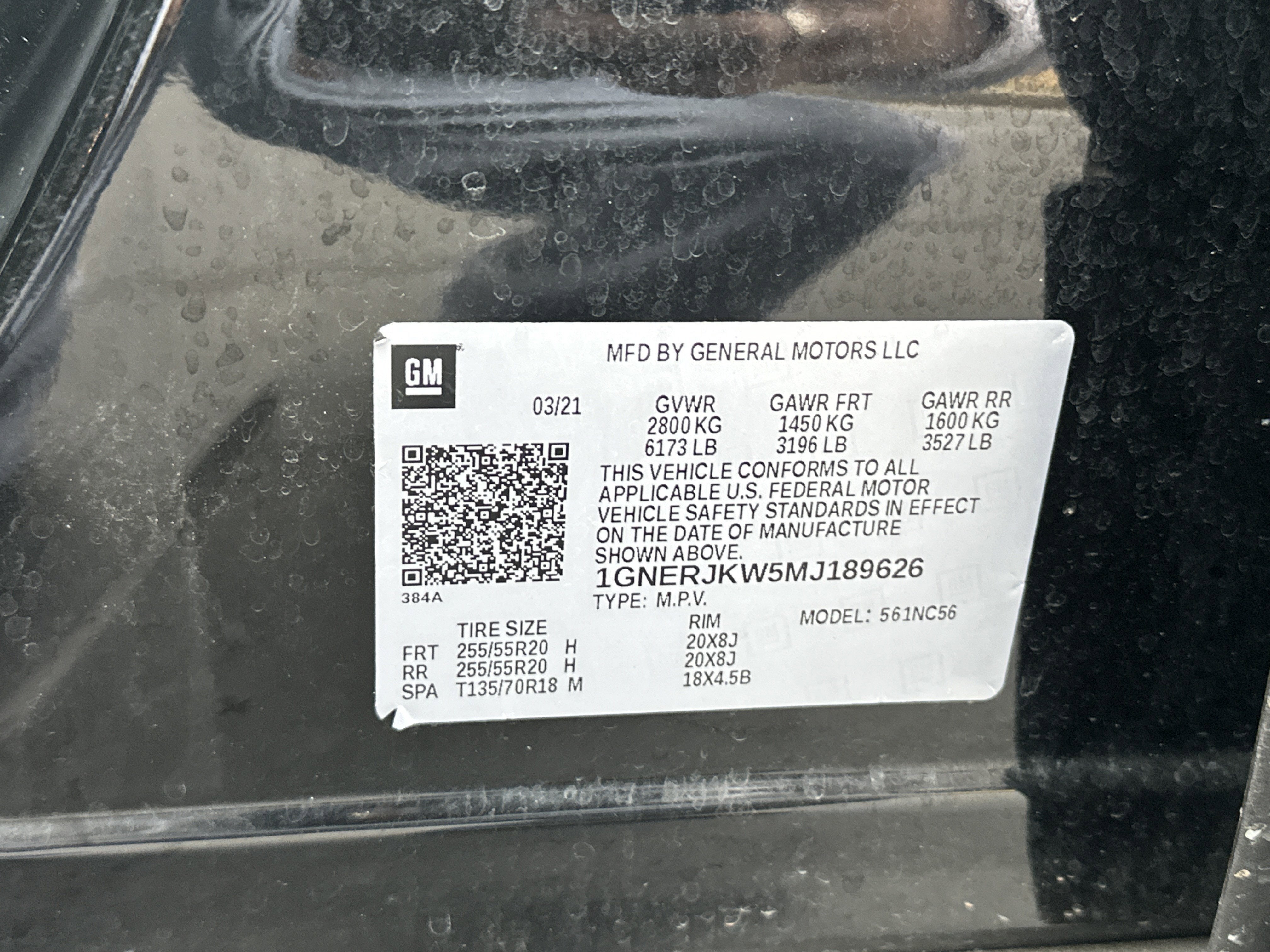 2021 Chevrolet Traverse RS