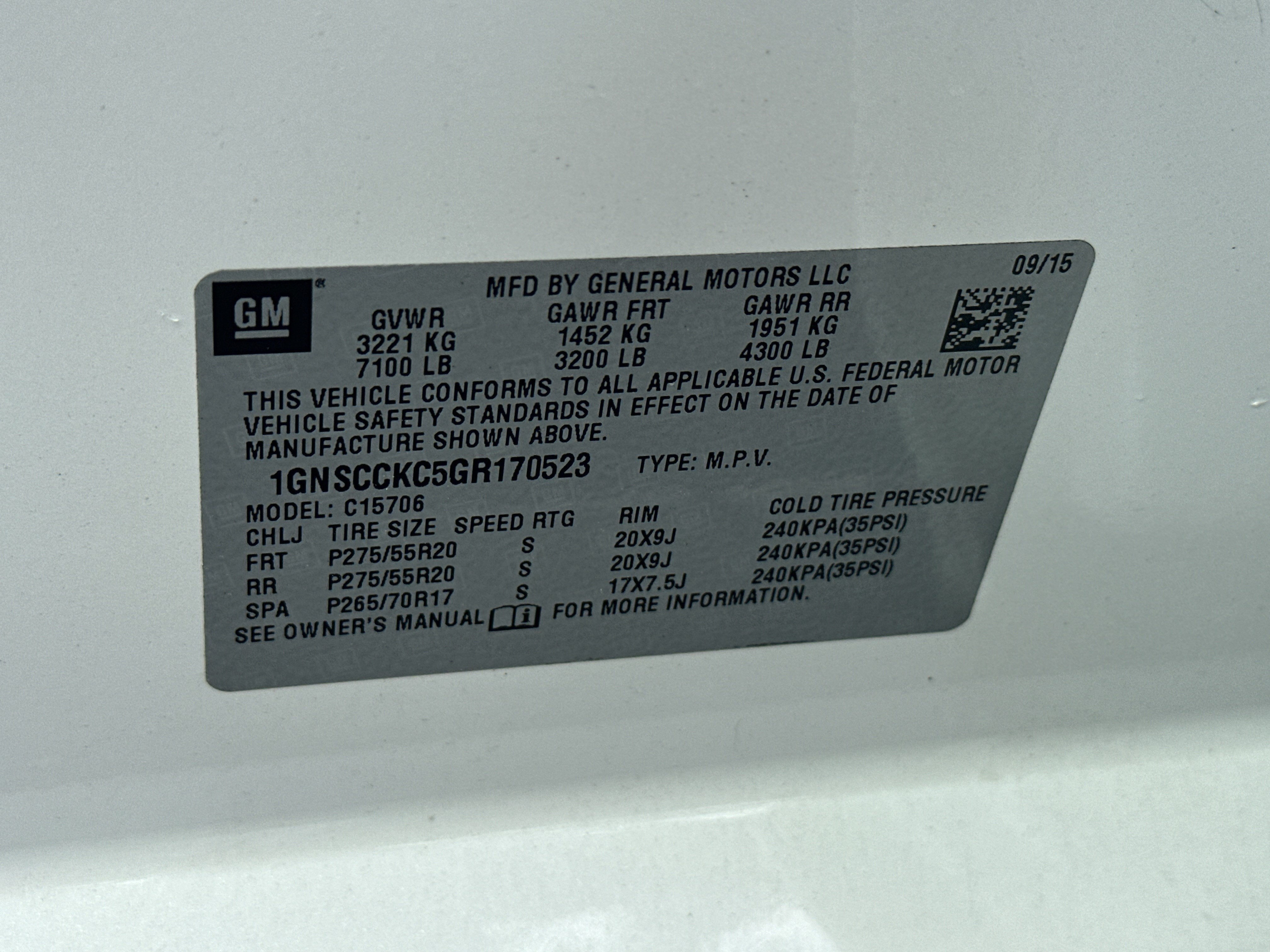 2016 Chevrolet Tahoe LTZ