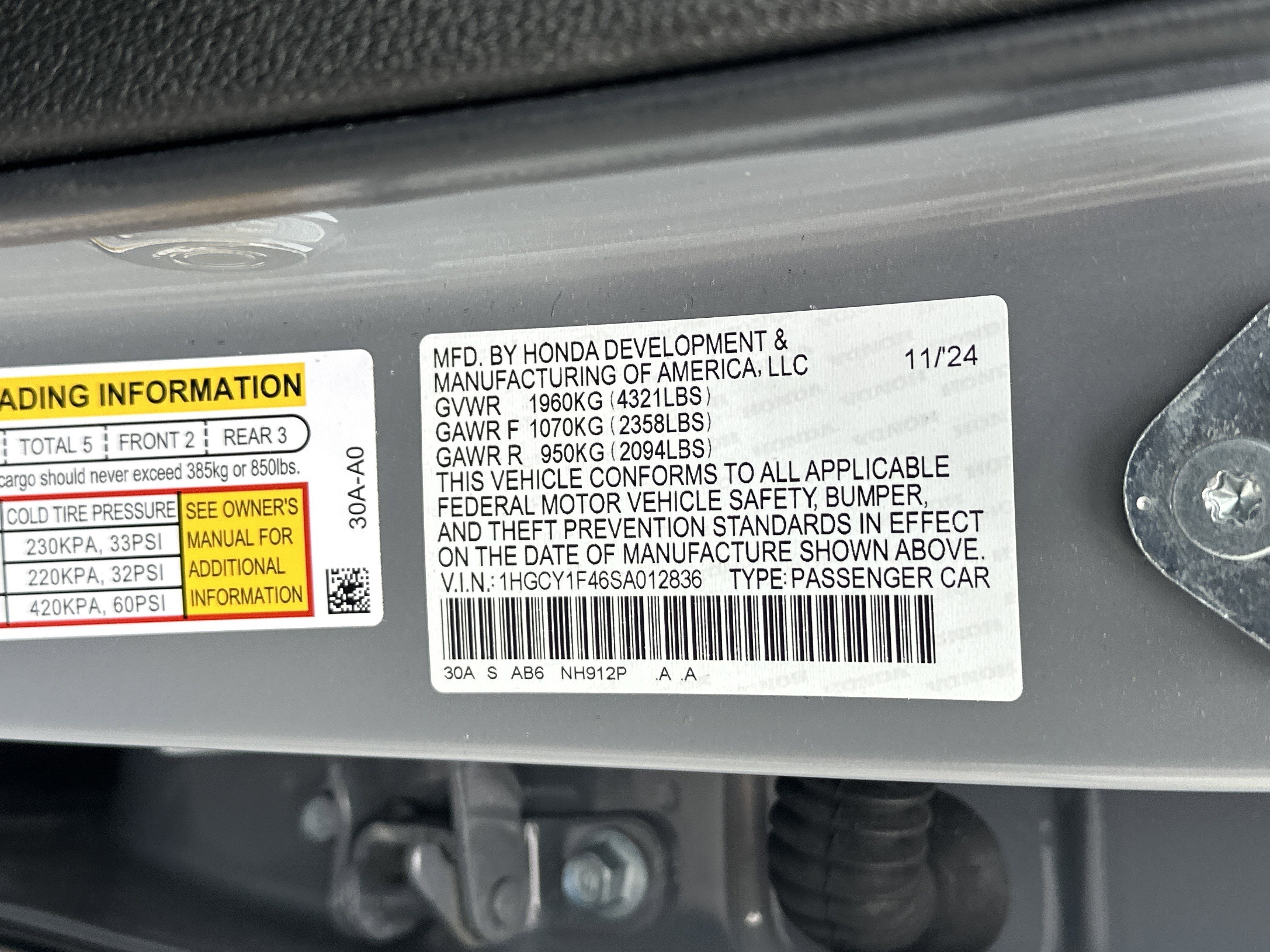 2025 Honda Accord Sedan SE
