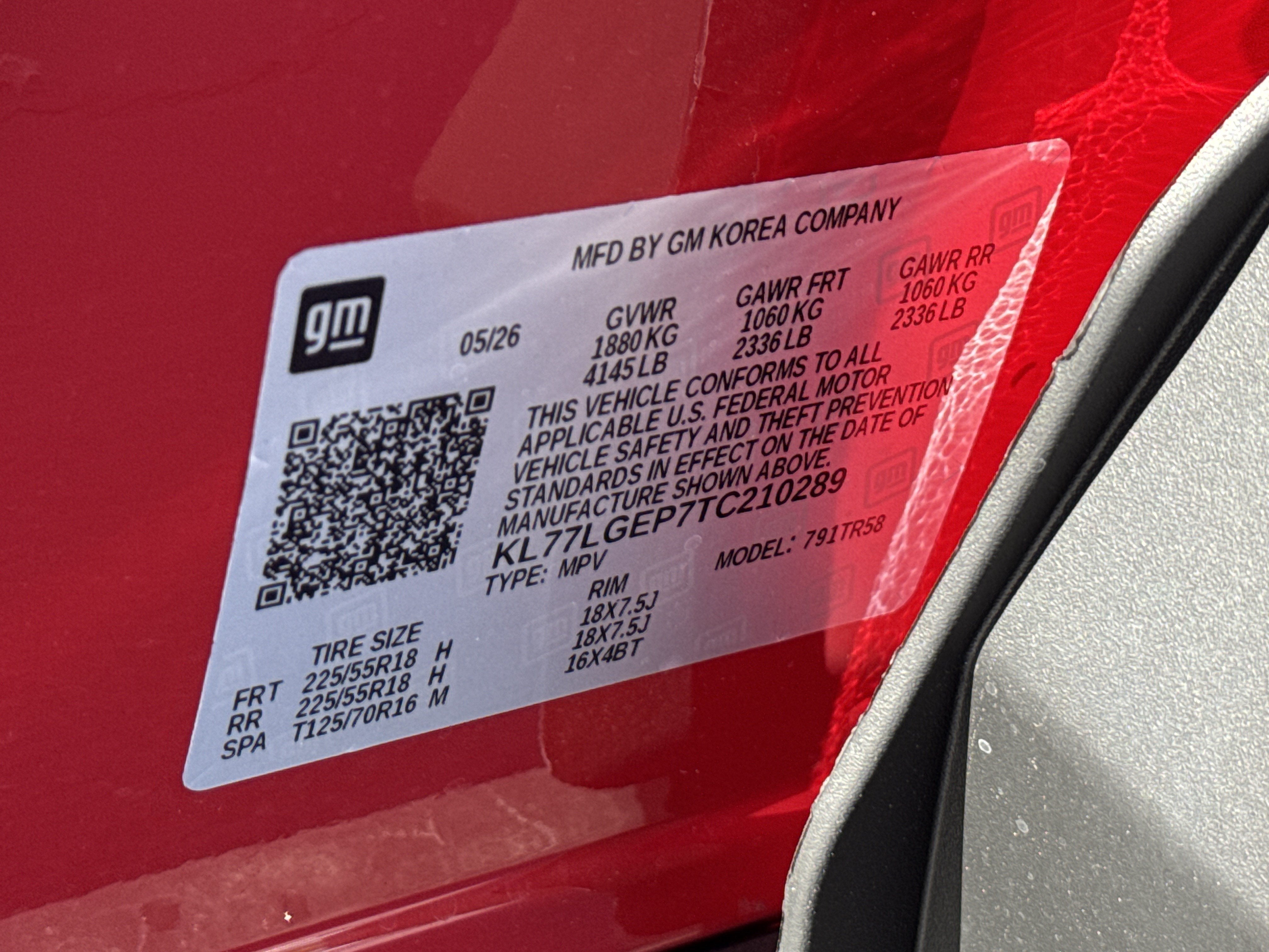 2026 Chevrolet Trax 1RS
