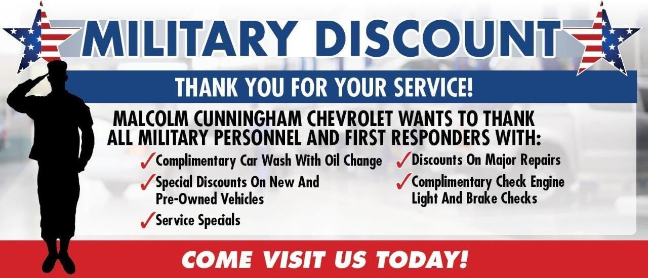 Military Discount - Thank You For Your Service! Banner