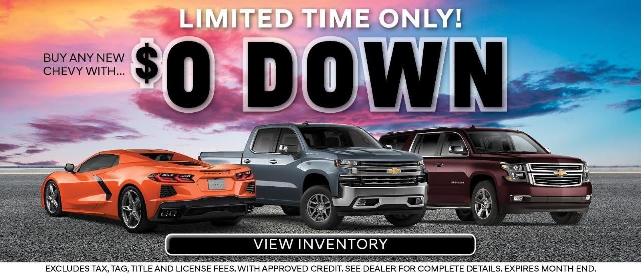 Zero Down At Malcolm Cunningham Chevrolet Atlanta